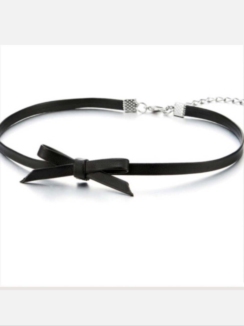 Pu leather choker necklace